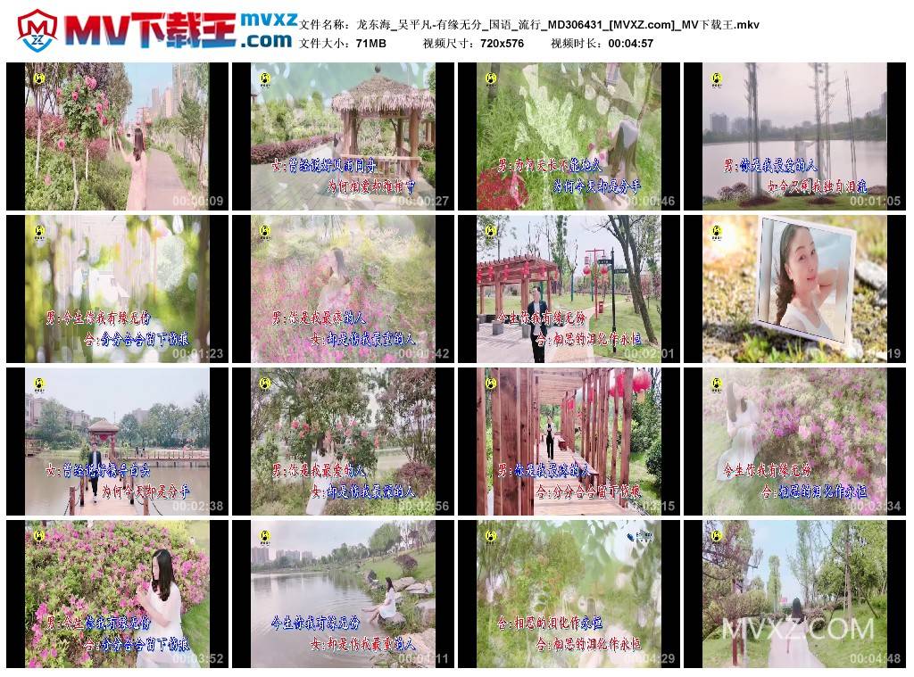 龙东海_吴平凡-有缘无分_国语_流行_MD306431